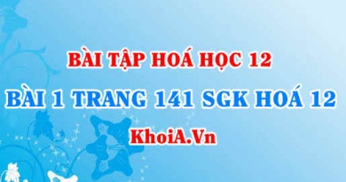 Bài 1 trang 141 SGK Hoá 12: Tính chất vật lí, tính chất hoá học của Sắt (Fe)